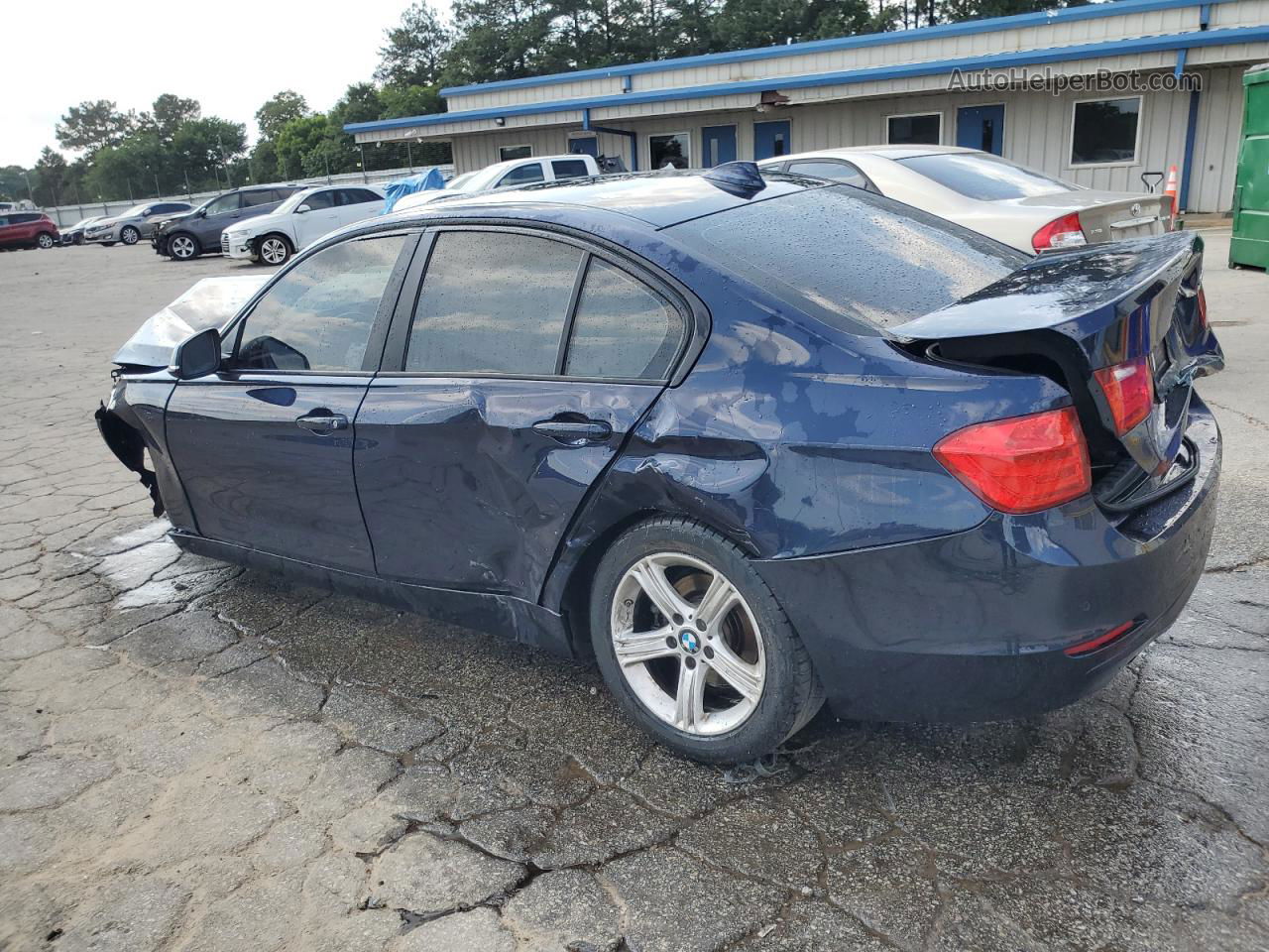 2015 Bmw 320 I Синий vin: WBA3B1C57F5A06040