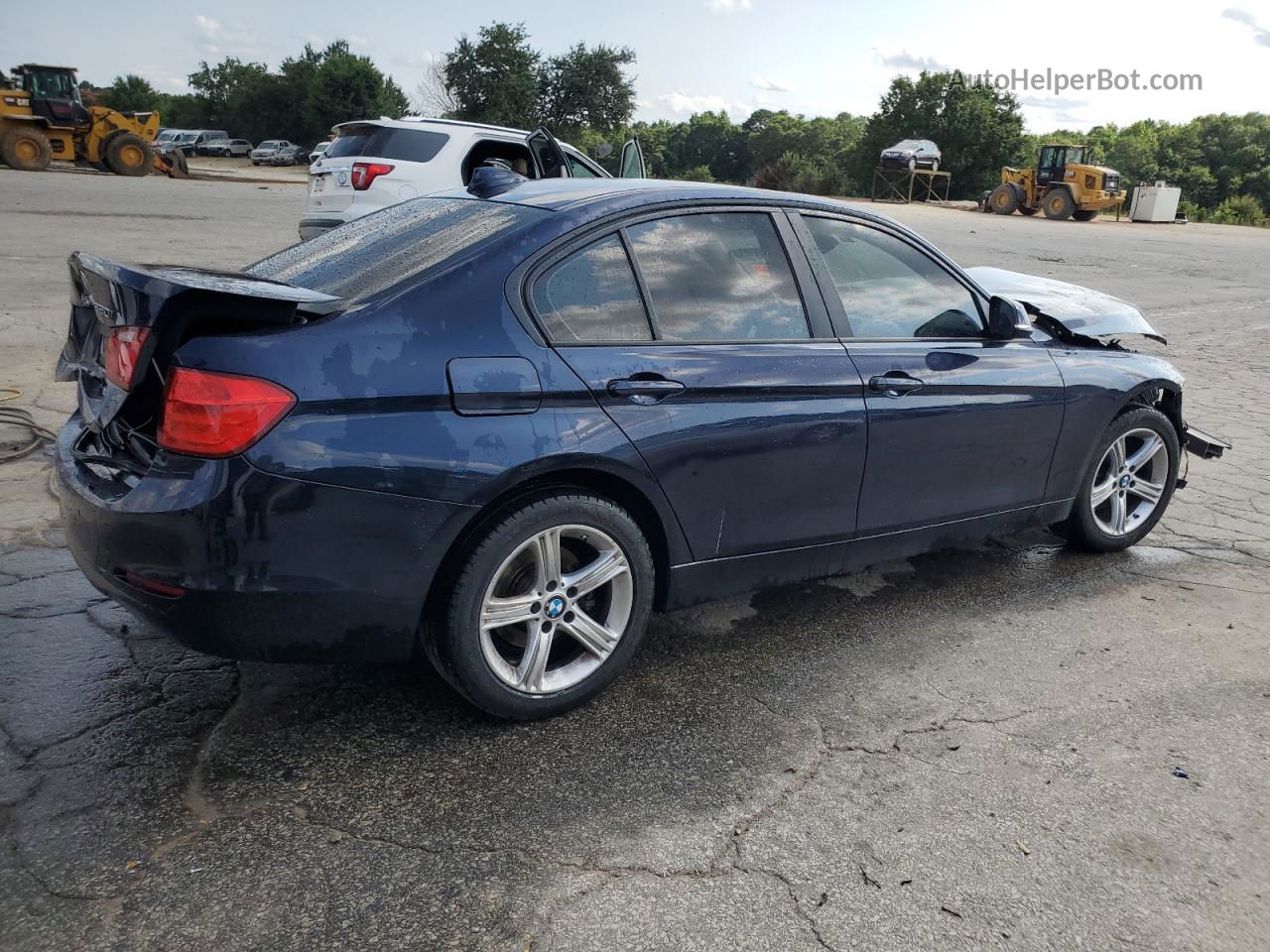 2015 Bmw 320 I Blue vin: WBA3B1C57F5A06040