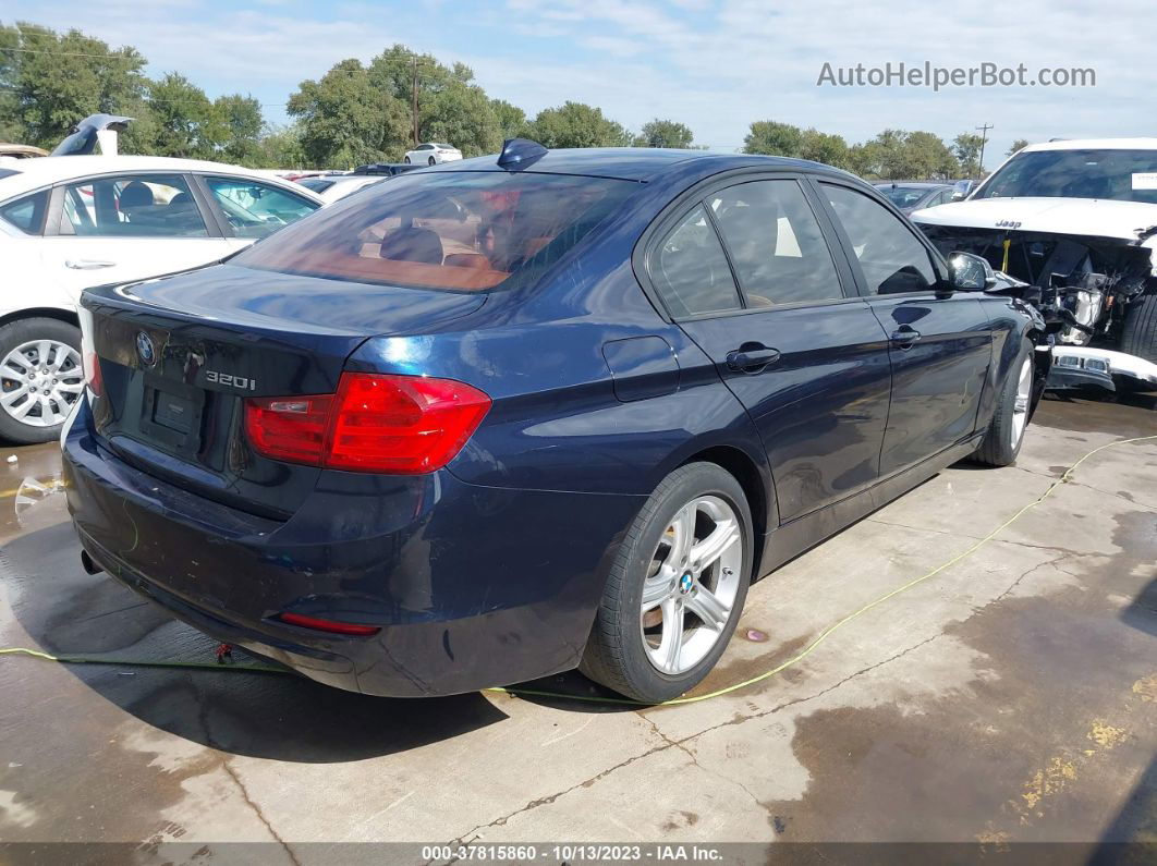 2014 Bmw 320i Dark Blue vin: WBA3B1C58EP680469