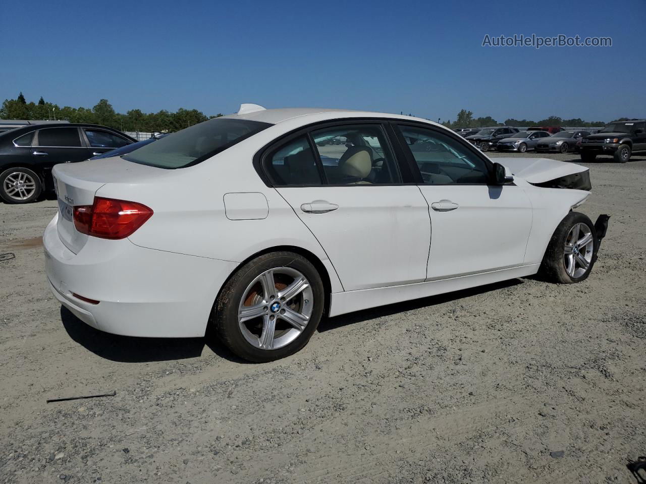 2015 Bmw 320 I White vin: WBA3B1C58FK136262