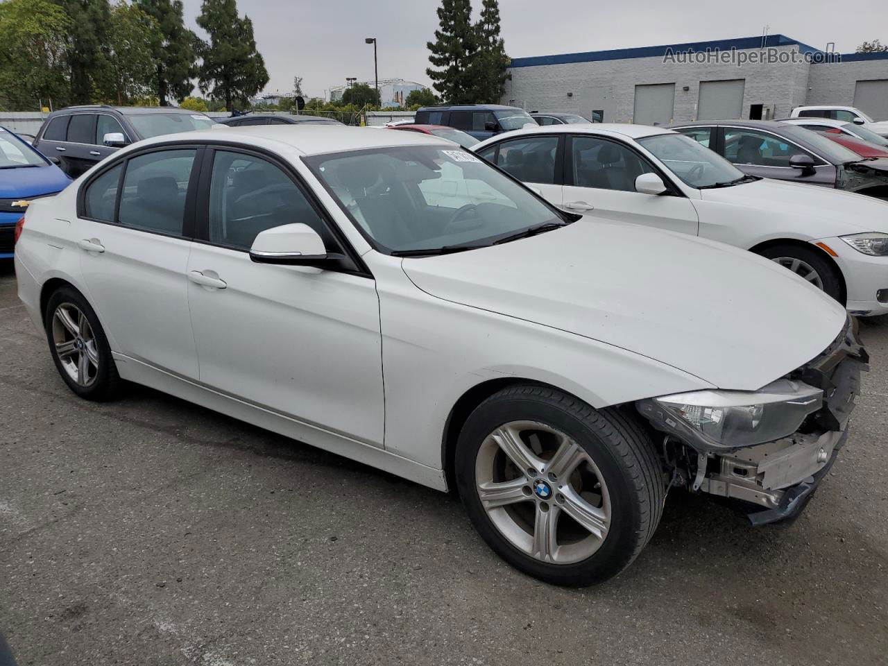 2014 Bmw 320 I White vin: WBA3B1C59EP680481