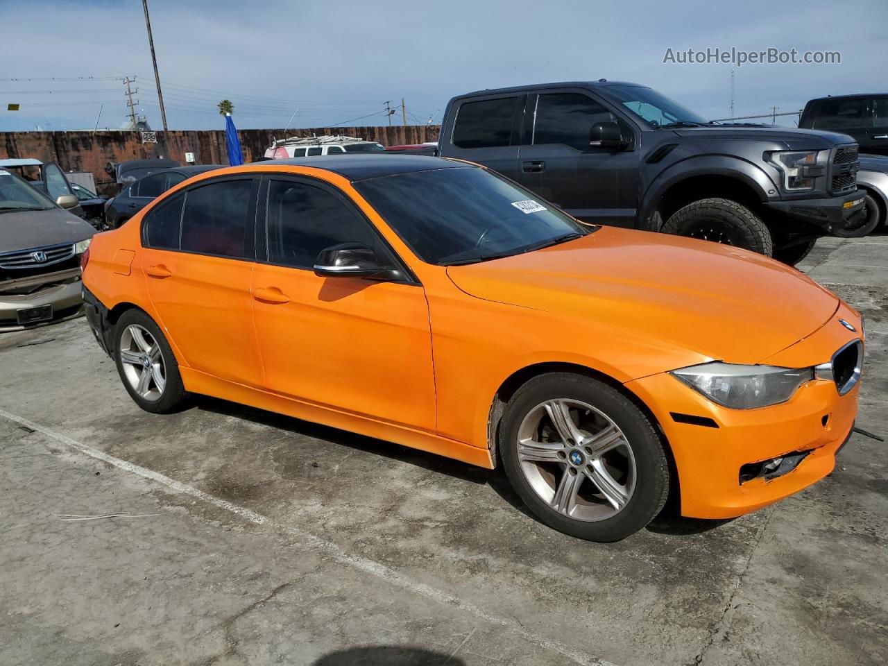 2014 Bmw 320 I Orange vin: WBA3B1C59EP680772