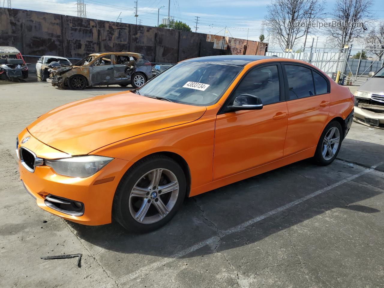 2014 Bmw 320 I Orange vin: WBA3B1C59EP680772