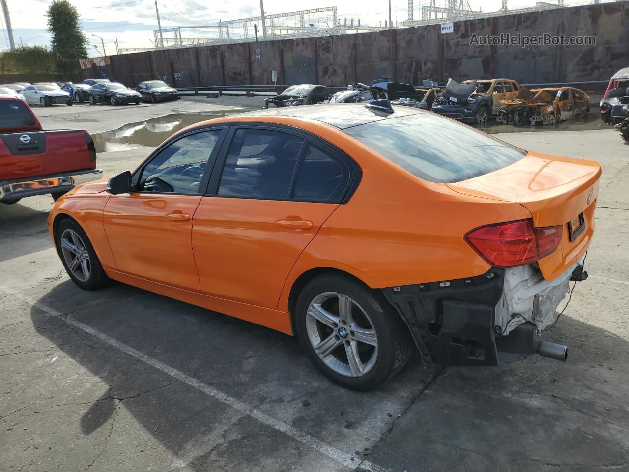 2014 Bmw 320 I Orange vin: WBA3B1C59EP680772