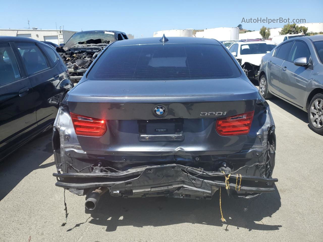 2015 Bmw 320 I Gray vin: WBA3B1C59FP681132