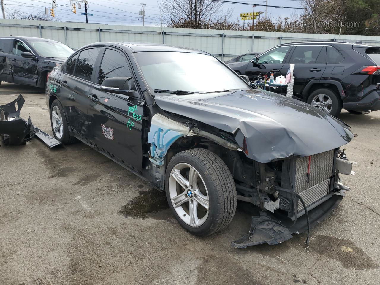 2015 Bmw 320 I Black vin: WBA3B1C59FP831577