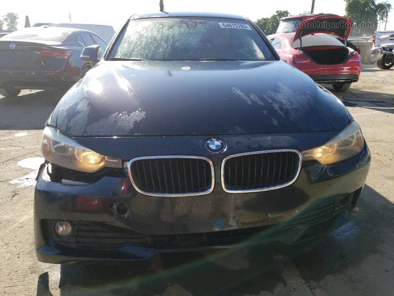 2014 Bmw 320 I Черный vin: WBA3B1C5XEK134415