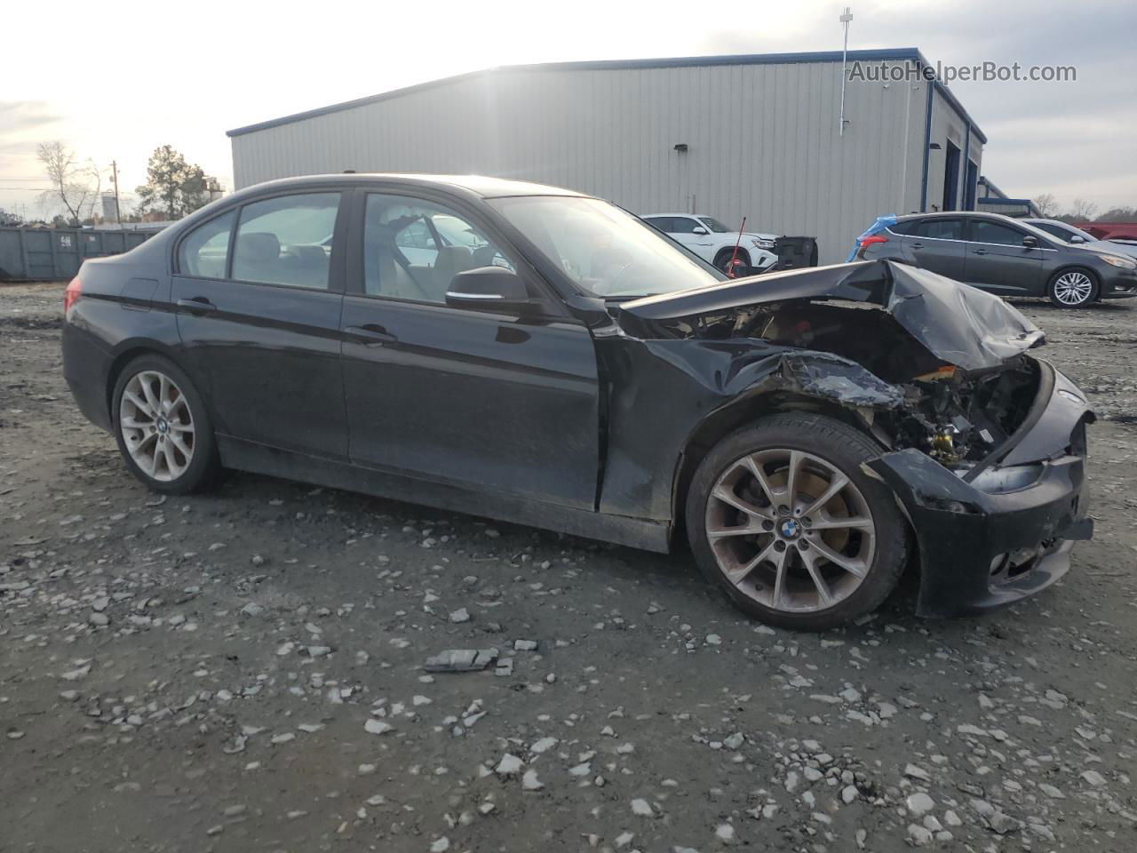 2014 Bmw 320 I Черный vin: WBA3B1C5XEK134432