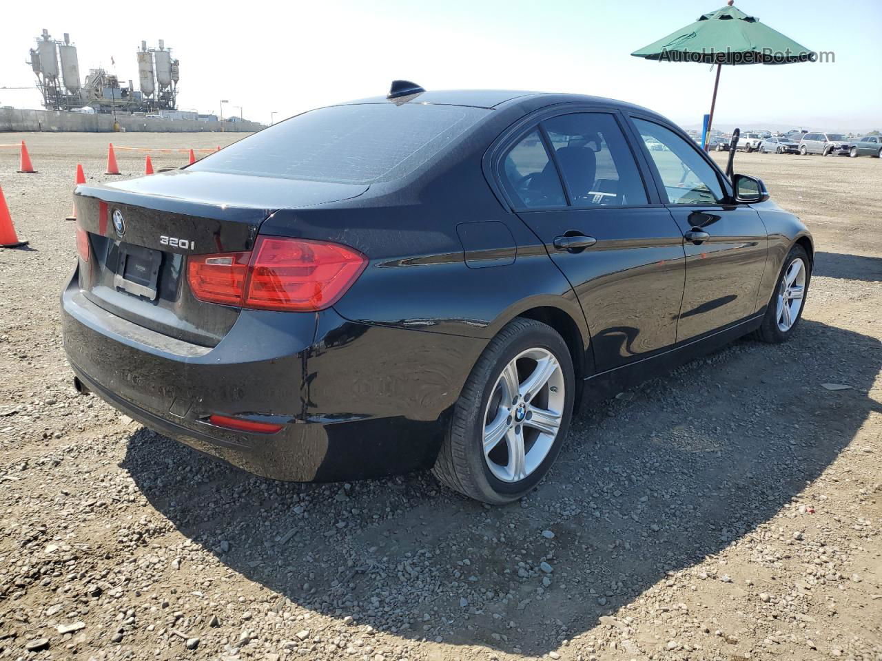 2014 Bmw 320 I Black vin: WBA3B1C5XEP680666