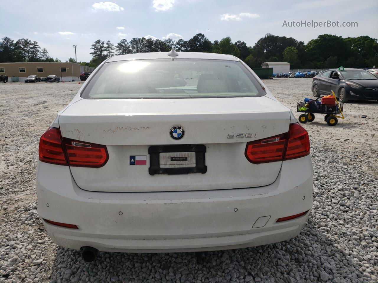 2015 Bmw 320 I White vin: WBA3B1C5XFK139275