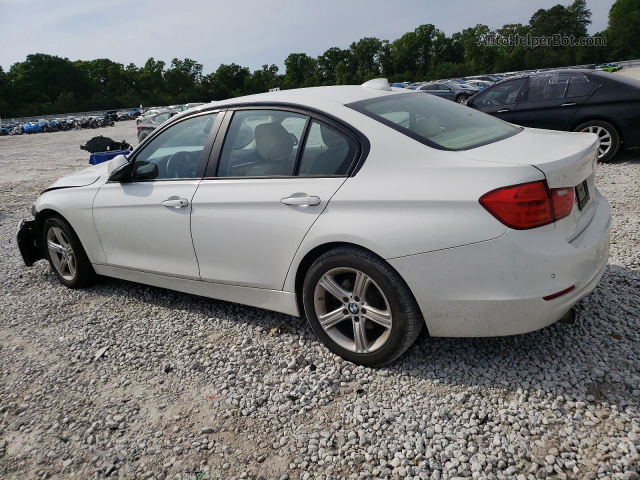 2015 Bmw 320 I White vin: WBA3B1C5XFK139275