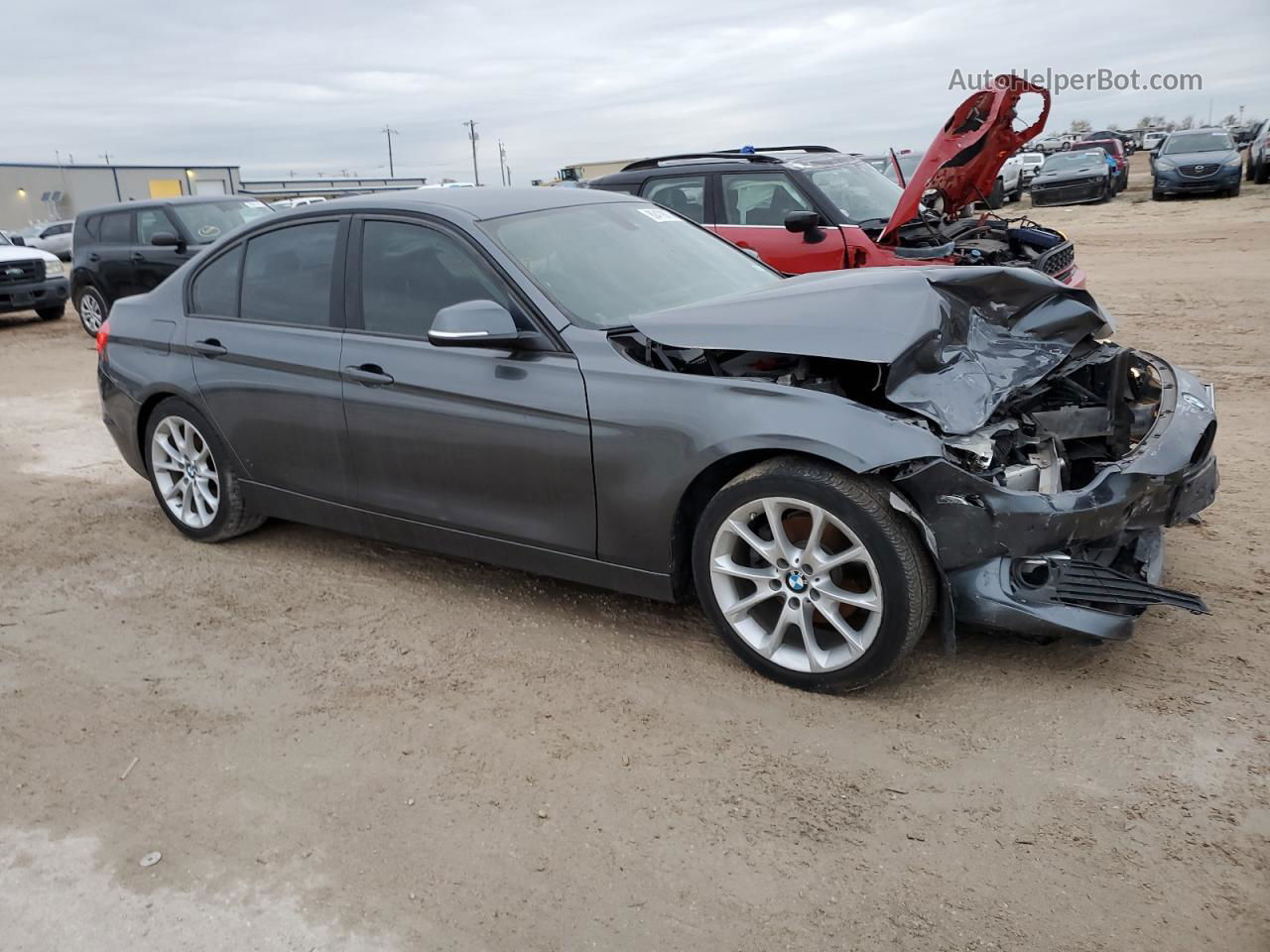 2014 Bmw 320 I Gray vin: WBA3B1G50ENT00563