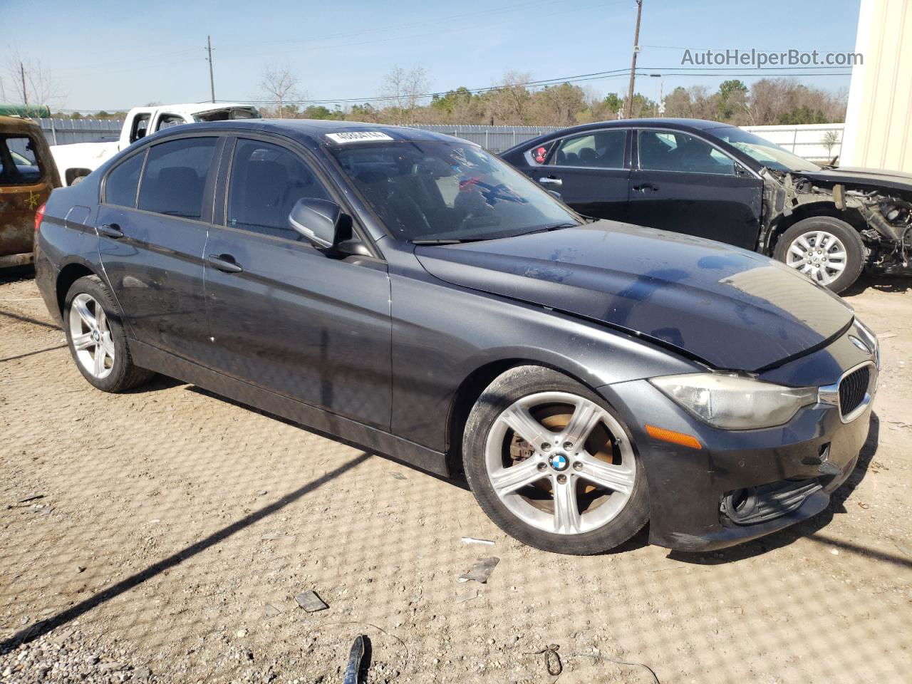 2015 Bmw 320 I Gray vin: WBA3B1G50FNT04145