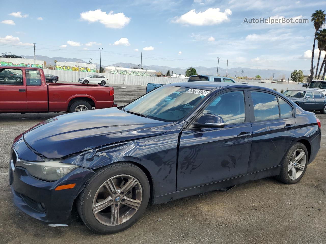 2015 Bmw 320 I Blue vin: WBA3B1G50FNT05036