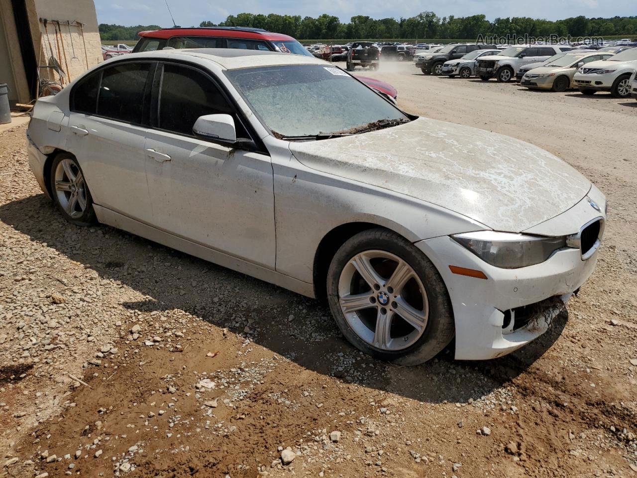 2015 Bmw 320 I White vin: WBA3B1G50FNT06509