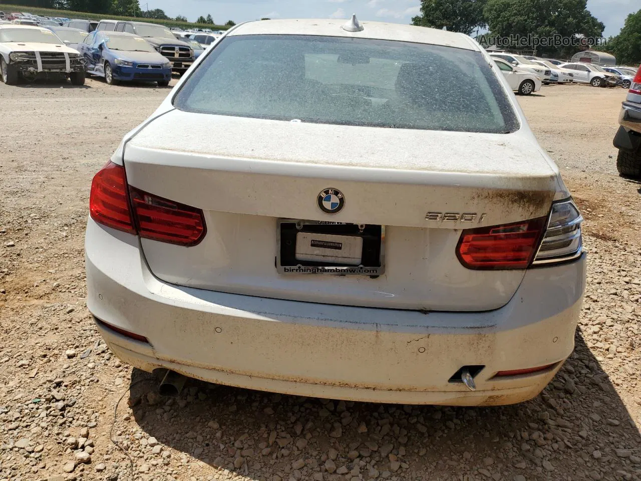 2015 Bmw 320 I White vin: WBA3B1G50FNT06509