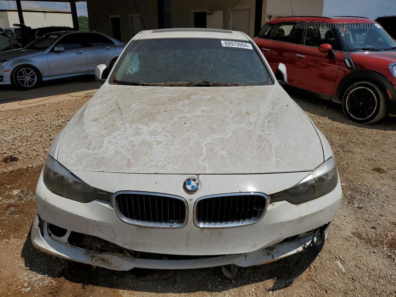 2015 Bmw 320 I White vin: WBA3B1G50FNT06509