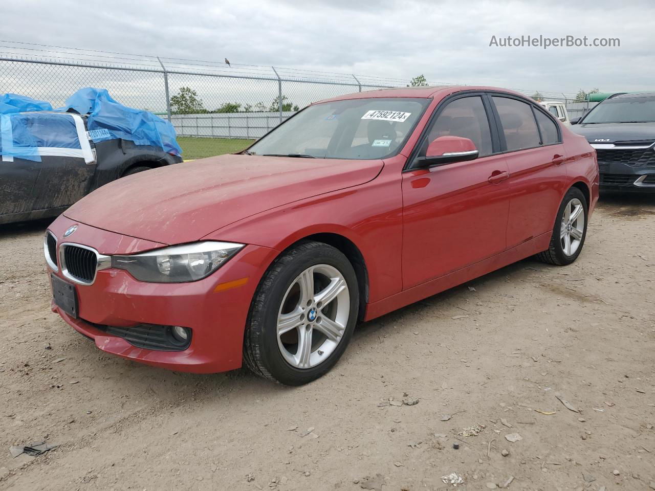 2014 Bmw 320 I Red vin: WBA3B1G51ENN90487