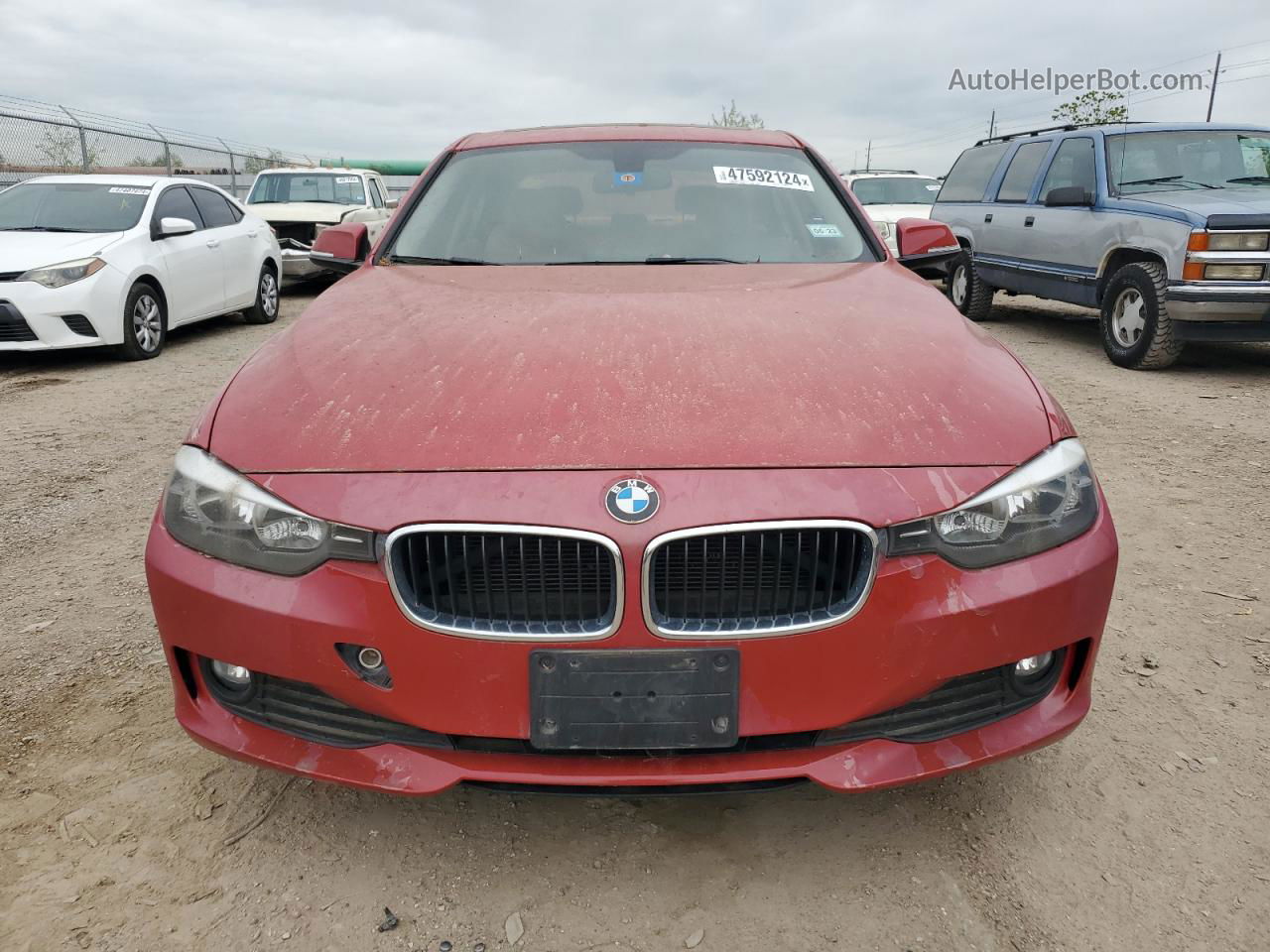 2014 Bmw 320 I Red vin: WBA3B1G51ENN90487