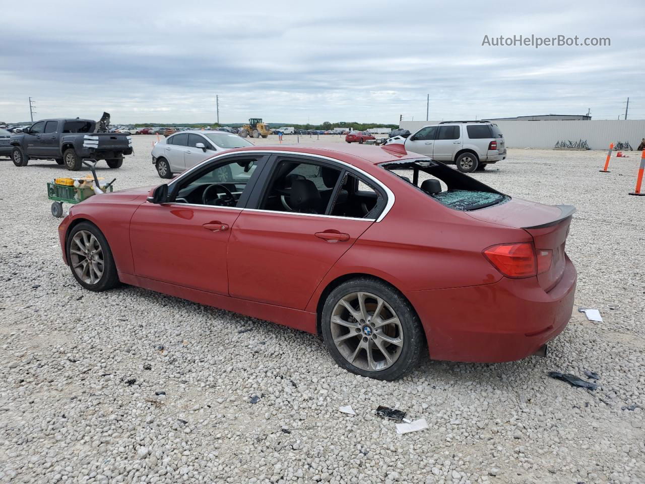 2015 Bmw 320 I Red vin: WBA3B1G51FNT04297