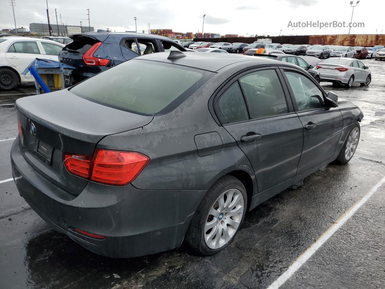 2015 Bmw 320 I Gray vin: WBA3B1G51FNT05272