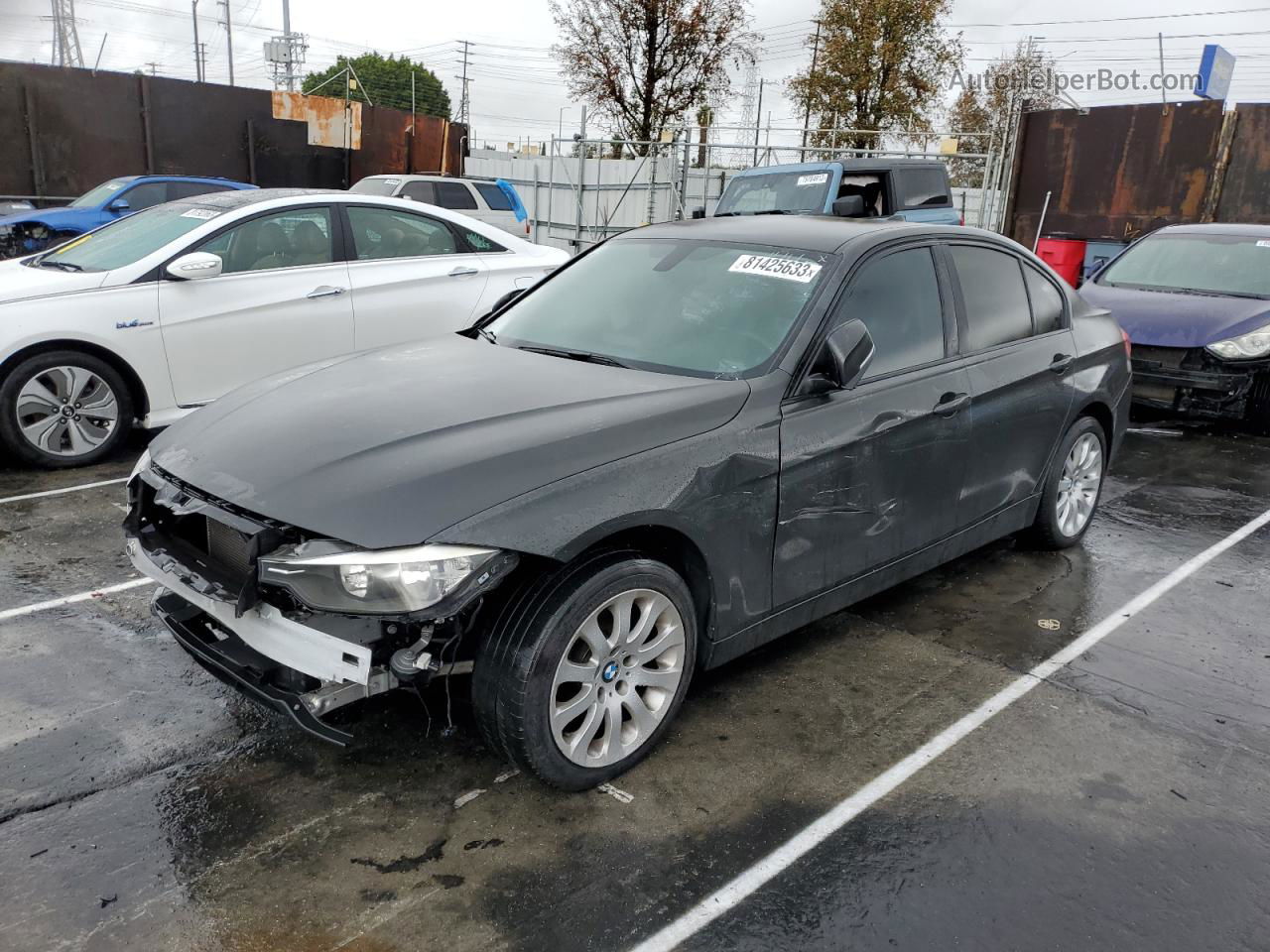 2015 Bmw 320 I Gray vin: WBA3B1G51FNT05272