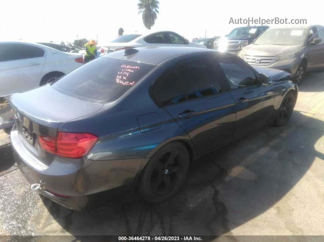 2014 Bmw 3 Series 320i Gray vin: WBA3B1G52ENS78422