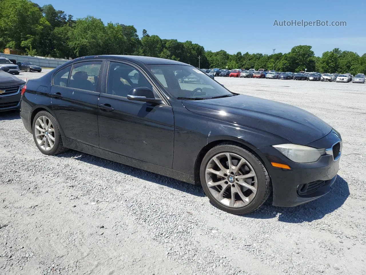 2014 Bmw 320 I Черный vin: WBA3B1G53ENS77389