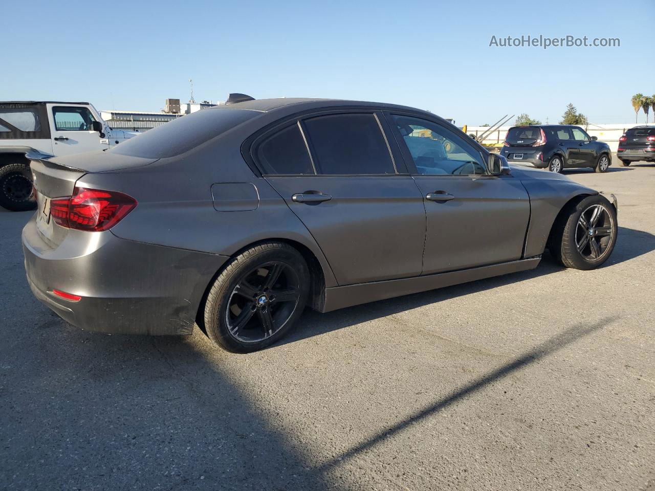 2014 Bmw 320 I Black vin: WBA3B1G53ENS79675