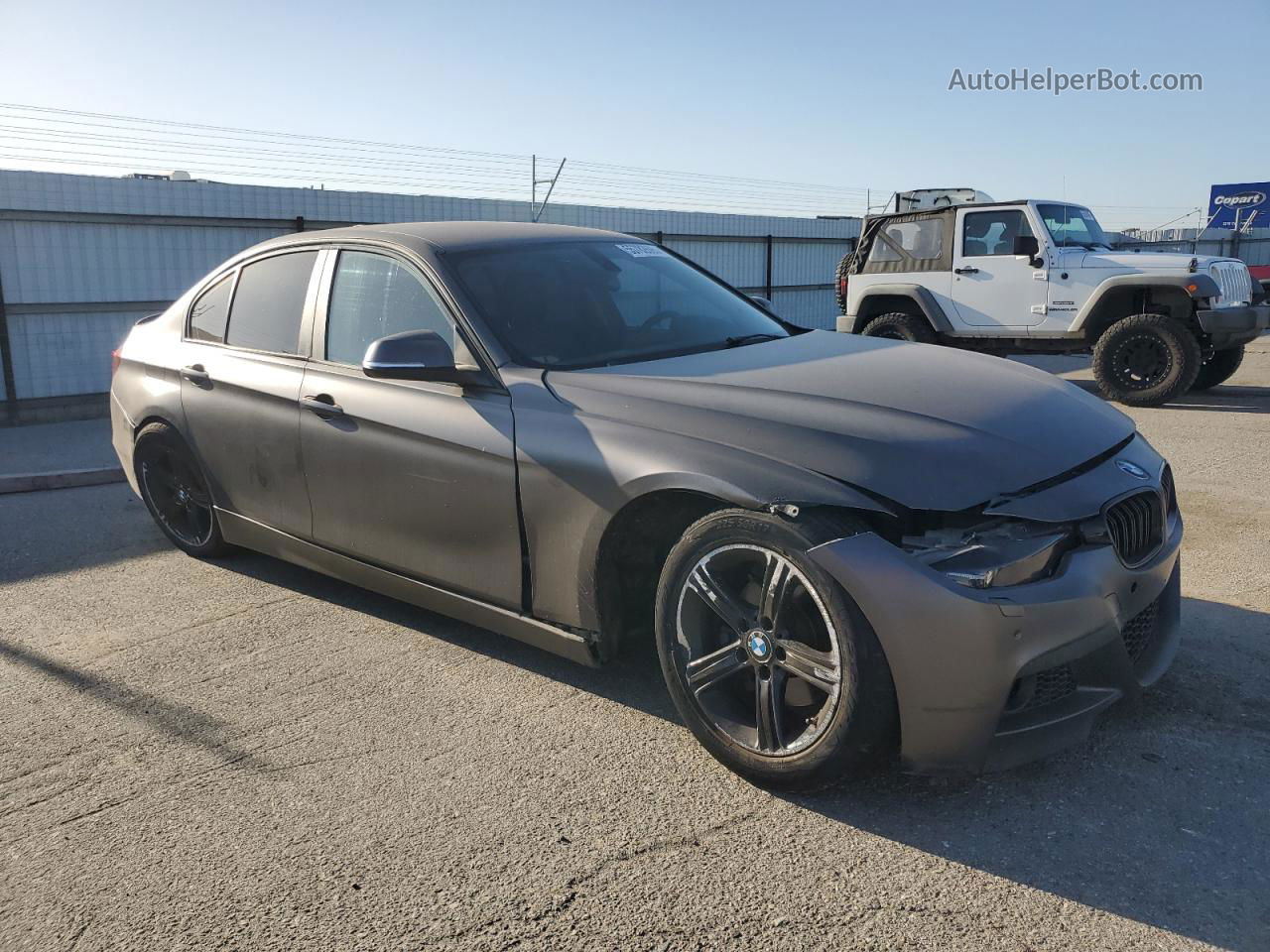 2014 Bmw 320 I Black vin: WBA3B1G53ENS79675