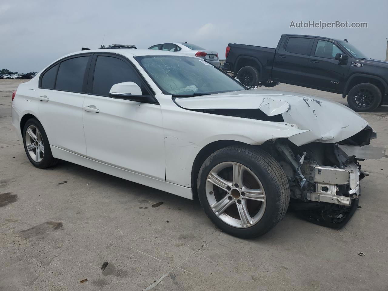 2014 Bmw 320 I White vin: WBA3B1G54ENN90449