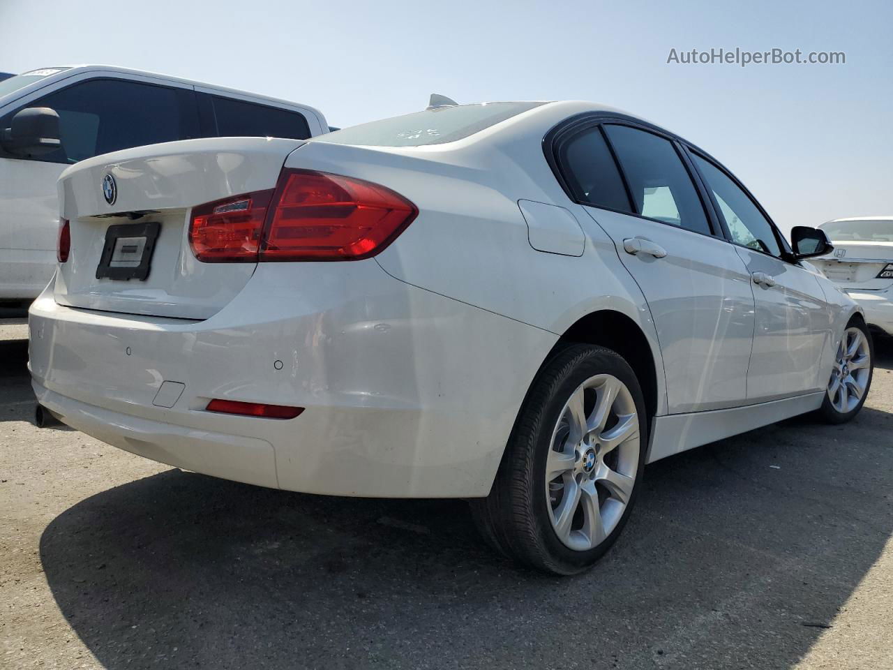 2015 Bmw 320 I White vin: WBA3B1G54FNT05315