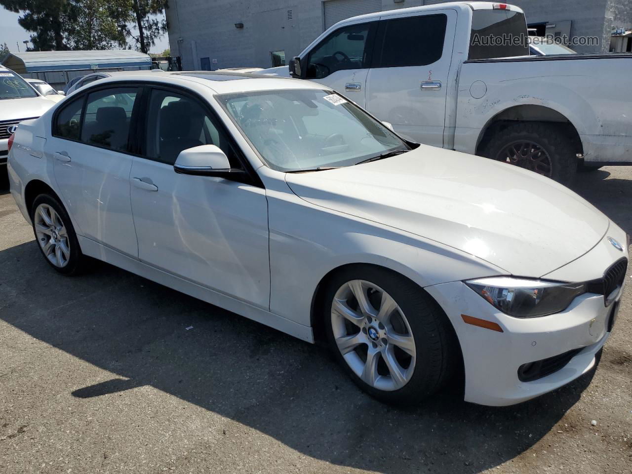 2015 Bmw 320 I White vin: WBA3B1G54FNT05315