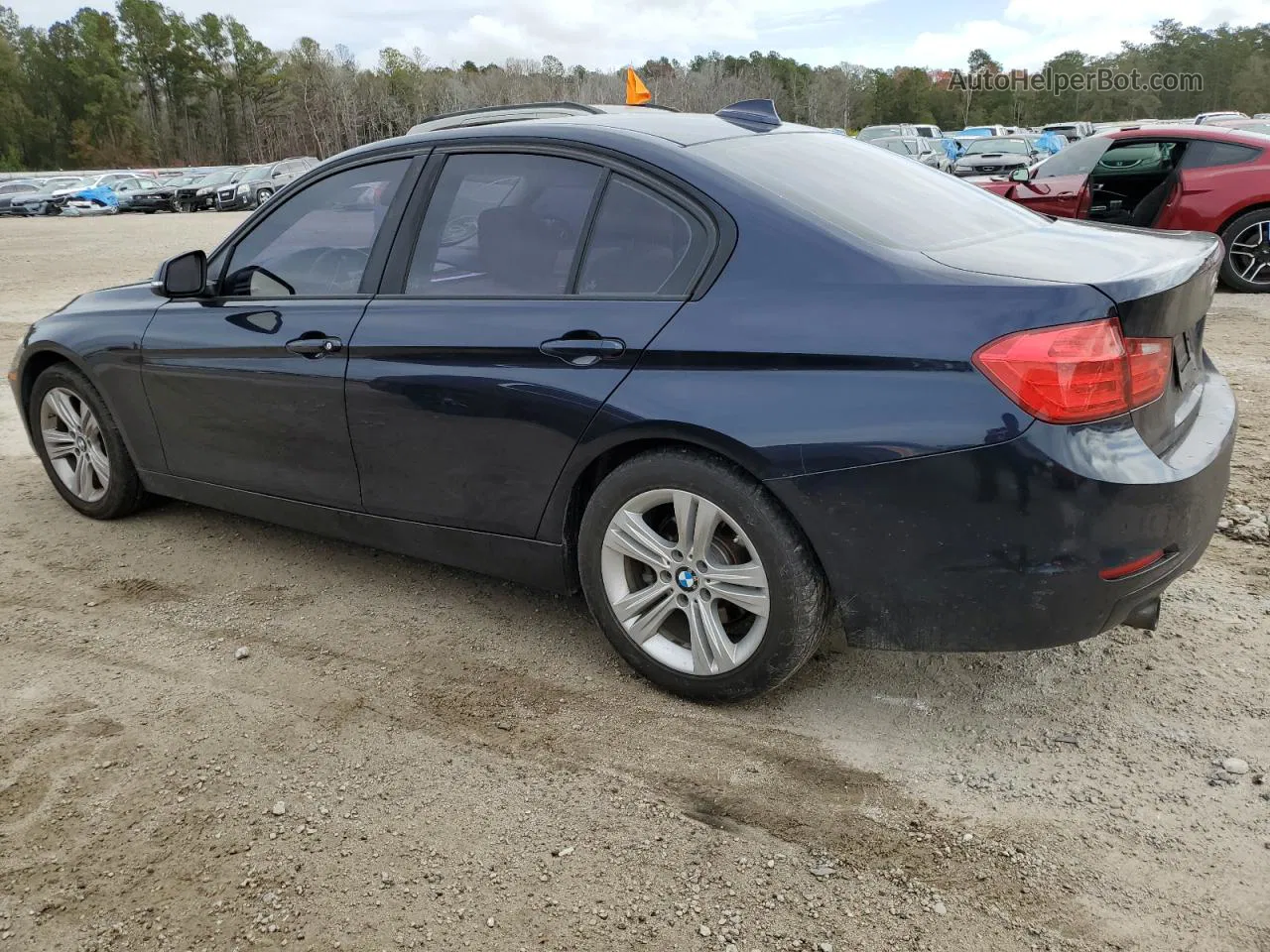 2014 Bmw 320 I Blue vin: WBA3B1G55ENT01014