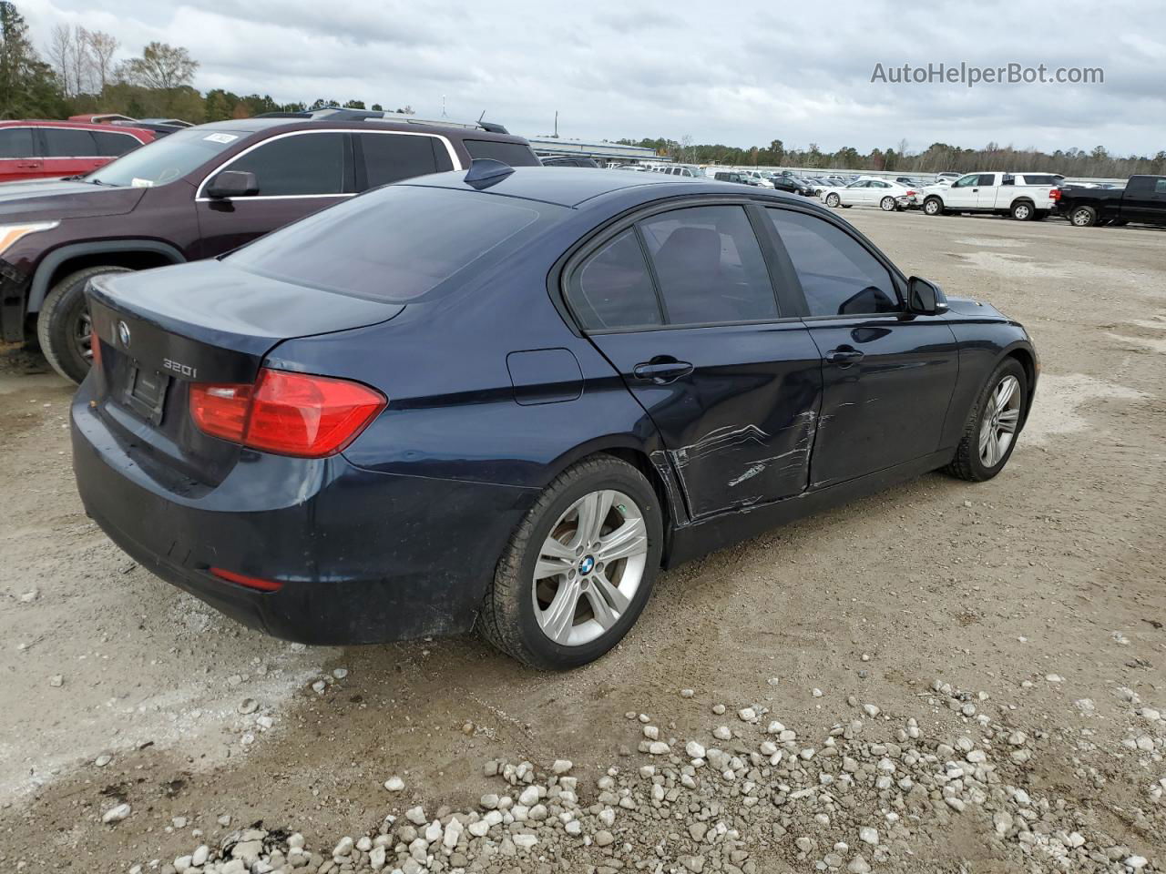 2014 Bmw 320 I Blue vin: WBA3B1G55ENT01014