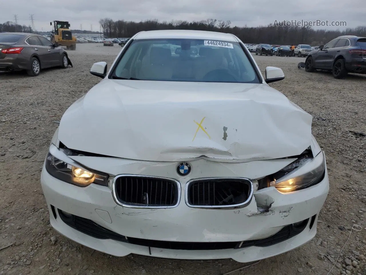 2014 Bmw 320 I White vin: WBA3B1G56ENS77032