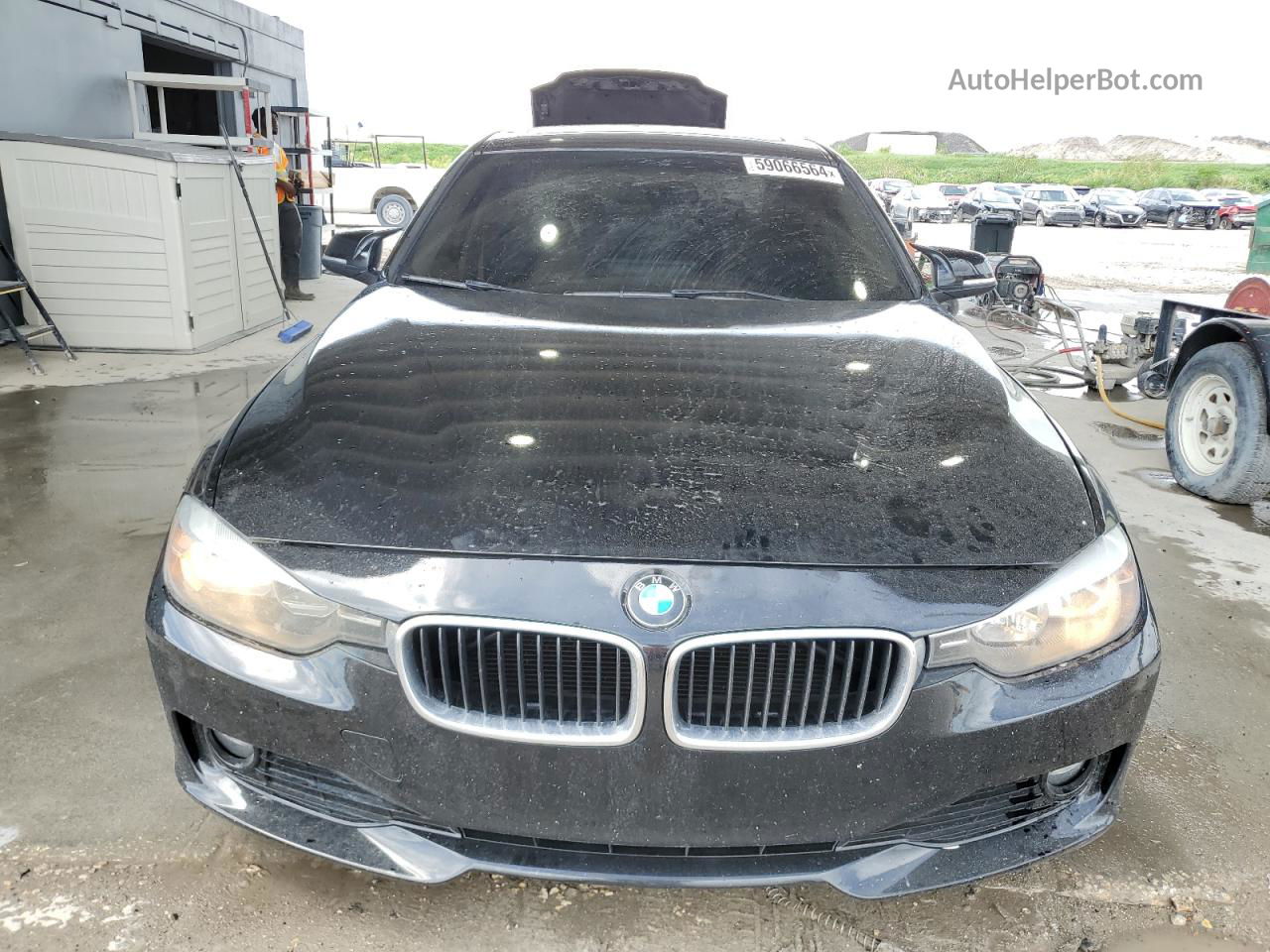 2014 Bmw 320 I Black vin: WBA3B1G56ENS79444