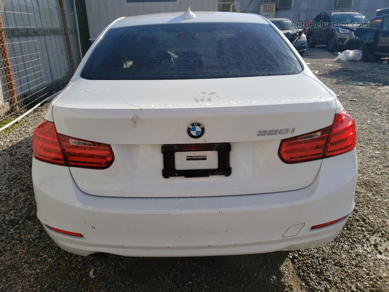 2015 Bmw 320 I White vin: WBA3B1G56FNT02268