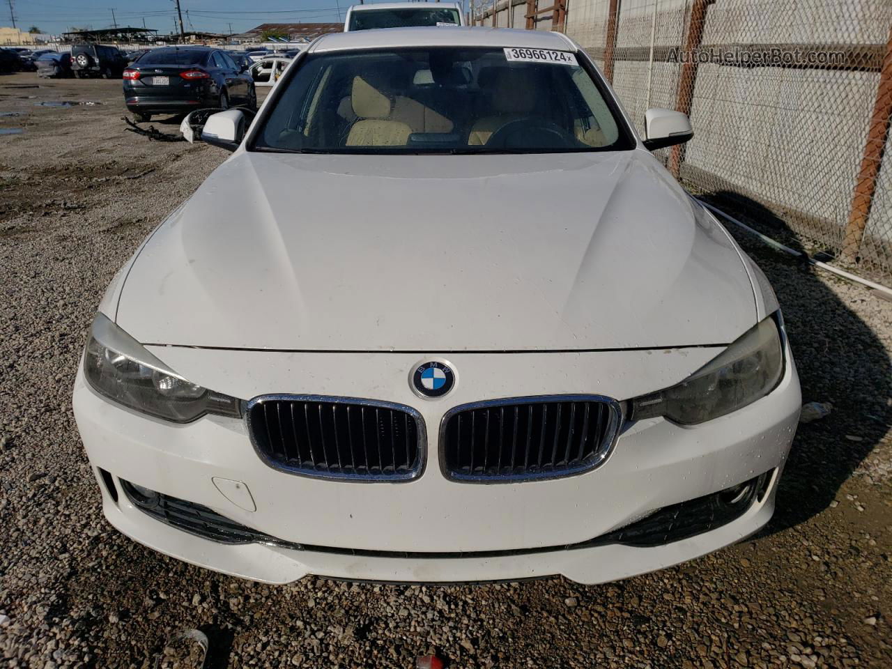 2015 Bmw 320 I White vin: WBA3B1G56FNT02268