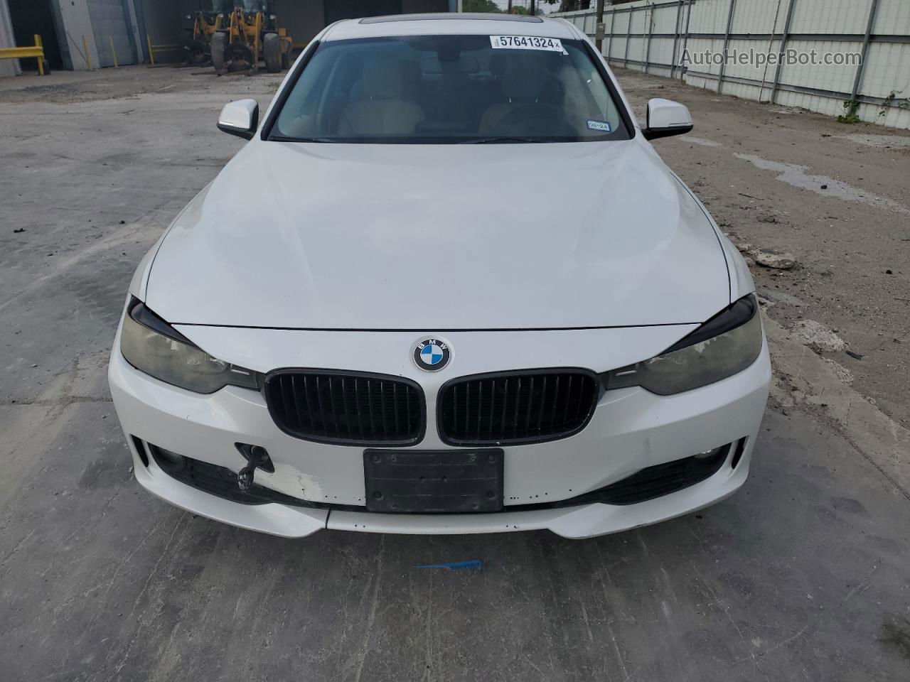 2014 Bmw 320 I White vin: WBA3B1G57ENS81378