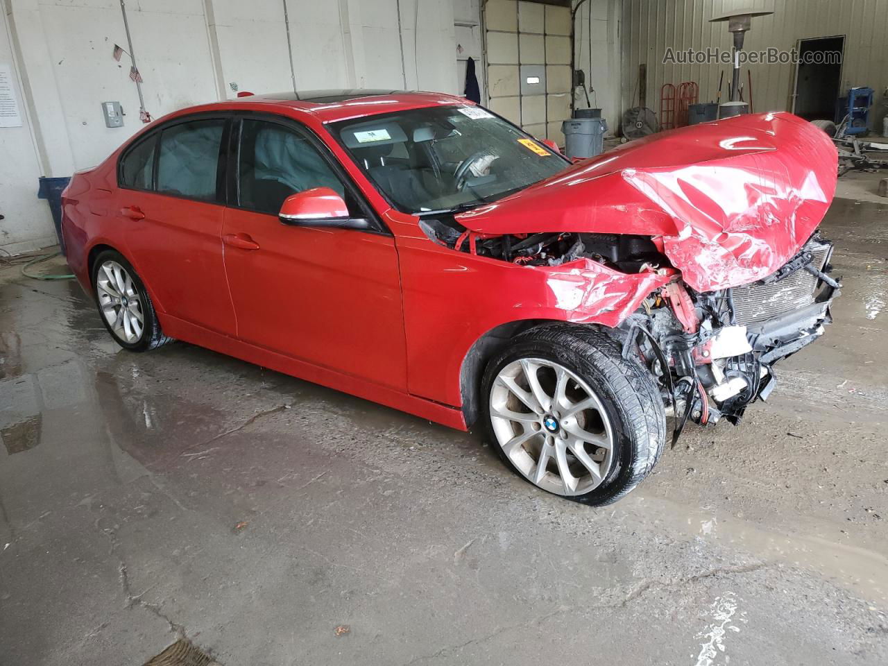 2014 Bmw 320 I Red vin: WBA3B1G57ENT00687