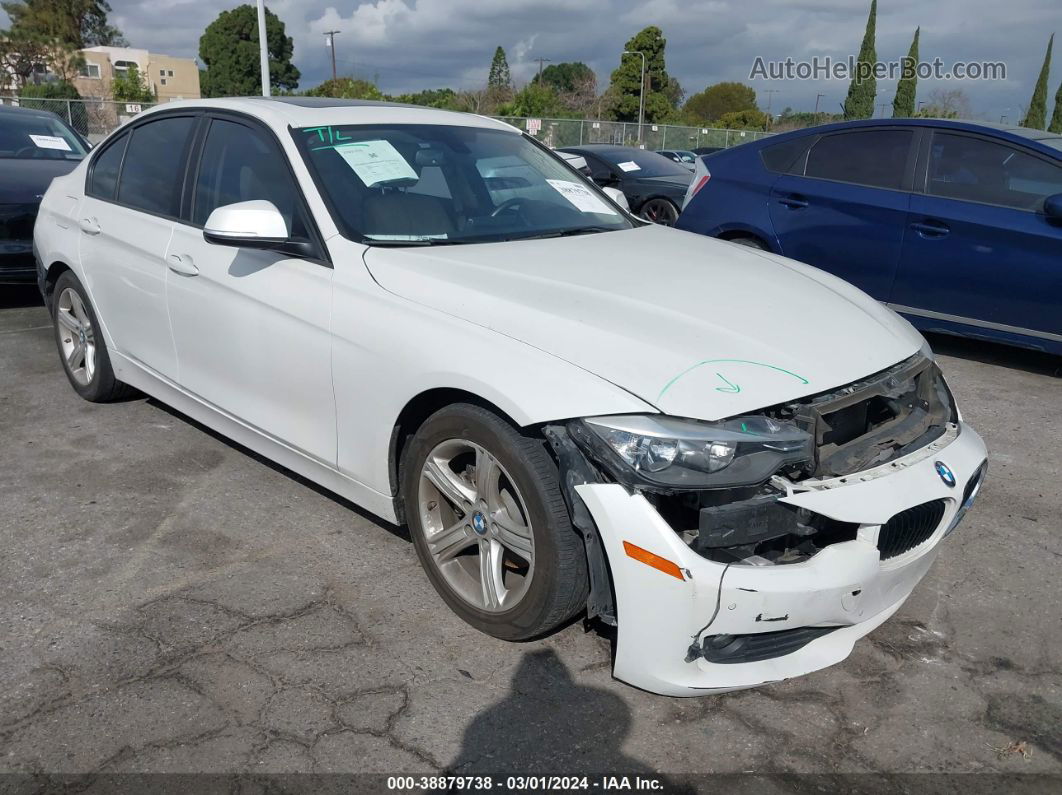 2015 Bmw 320i White vin: WBA3B1G57FNT05521