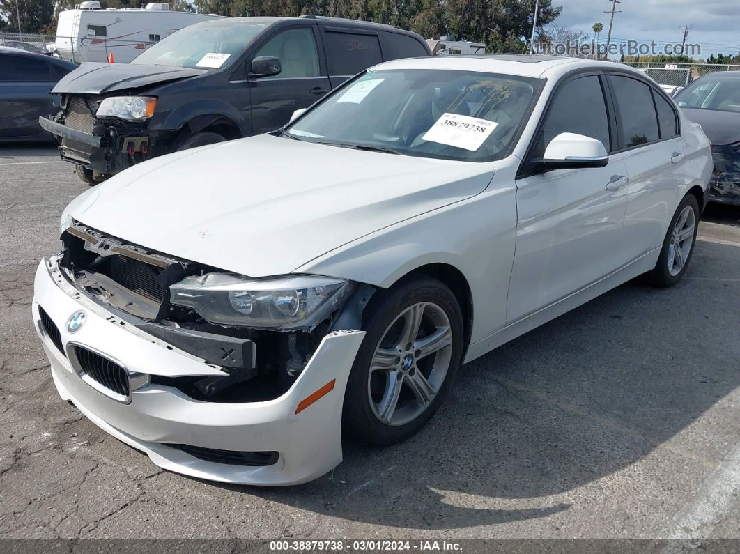 2015 Bmw 320i White vin: WBA3B1G57FNT05521