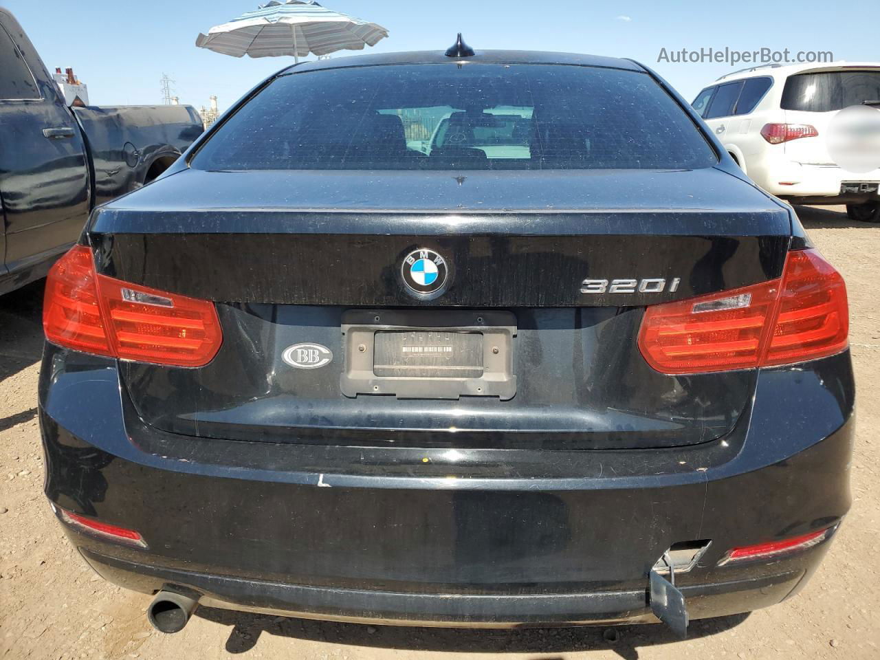 2014 Bmw 320 I Black vin: WBA3B1G58ENS77436