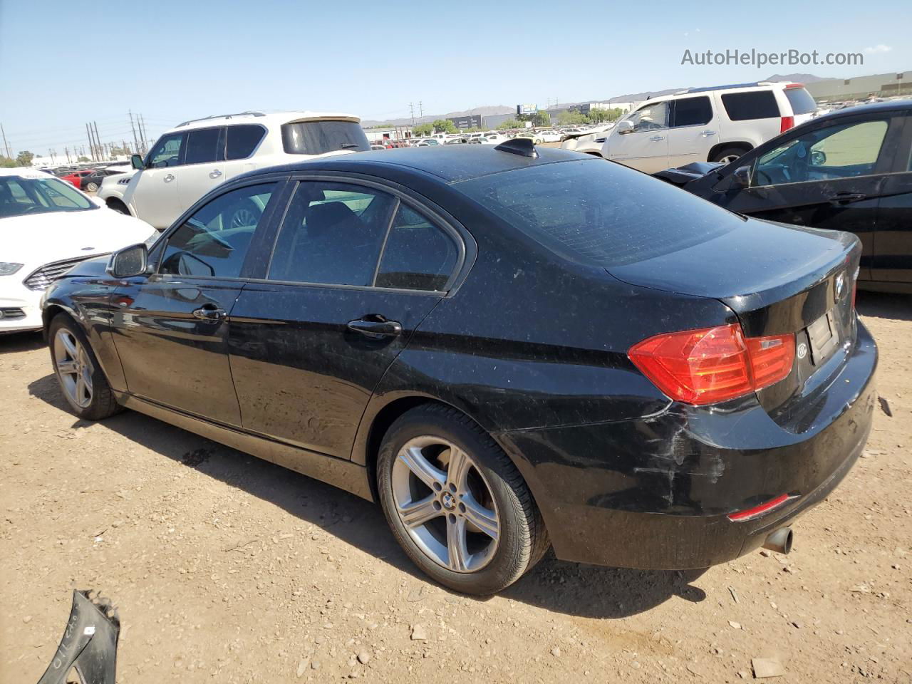 2014 Bmw 320 I Black vin: WBA3B1G58ENS77436