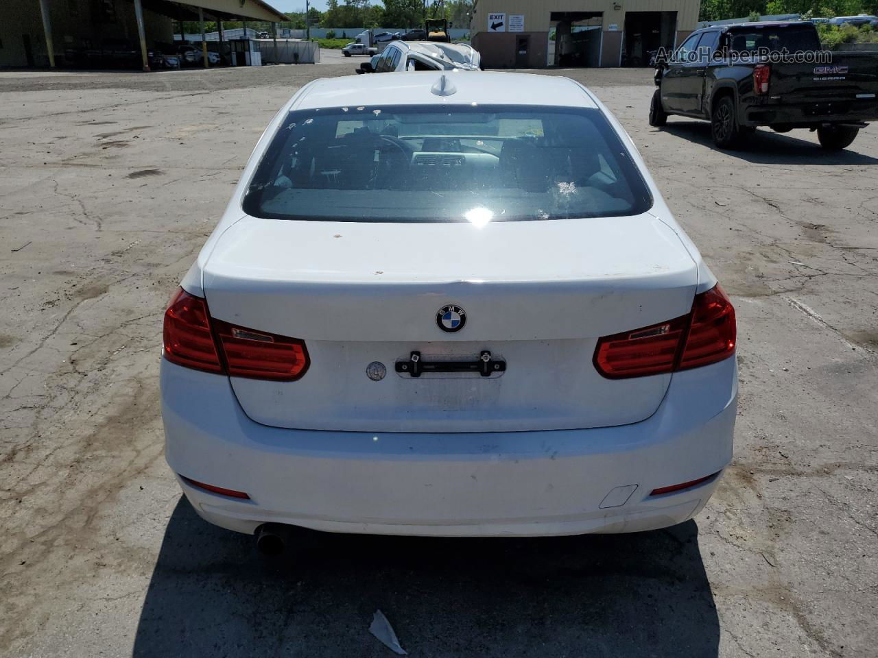 2015 Bmw 320 I White vin: WBA3B1G59FNN91338