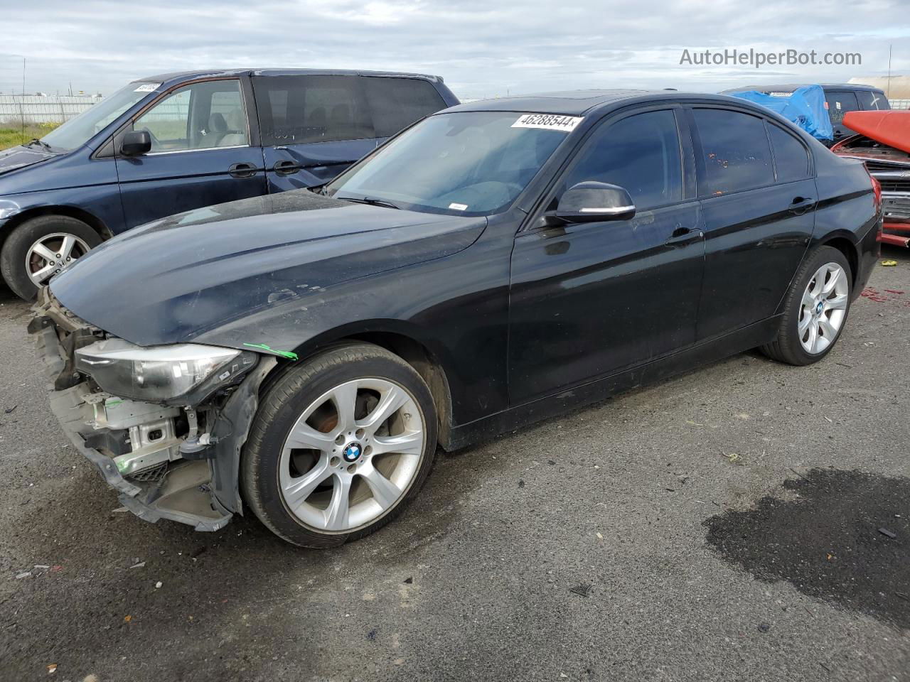 2015 Bmw 320 I Black vin: WBA3B1G59FNT05391