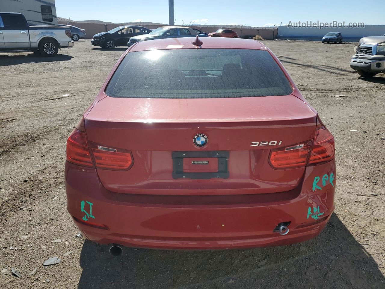 2015 Bmw 320 I Red vin: WBA3B1G59FNT05519