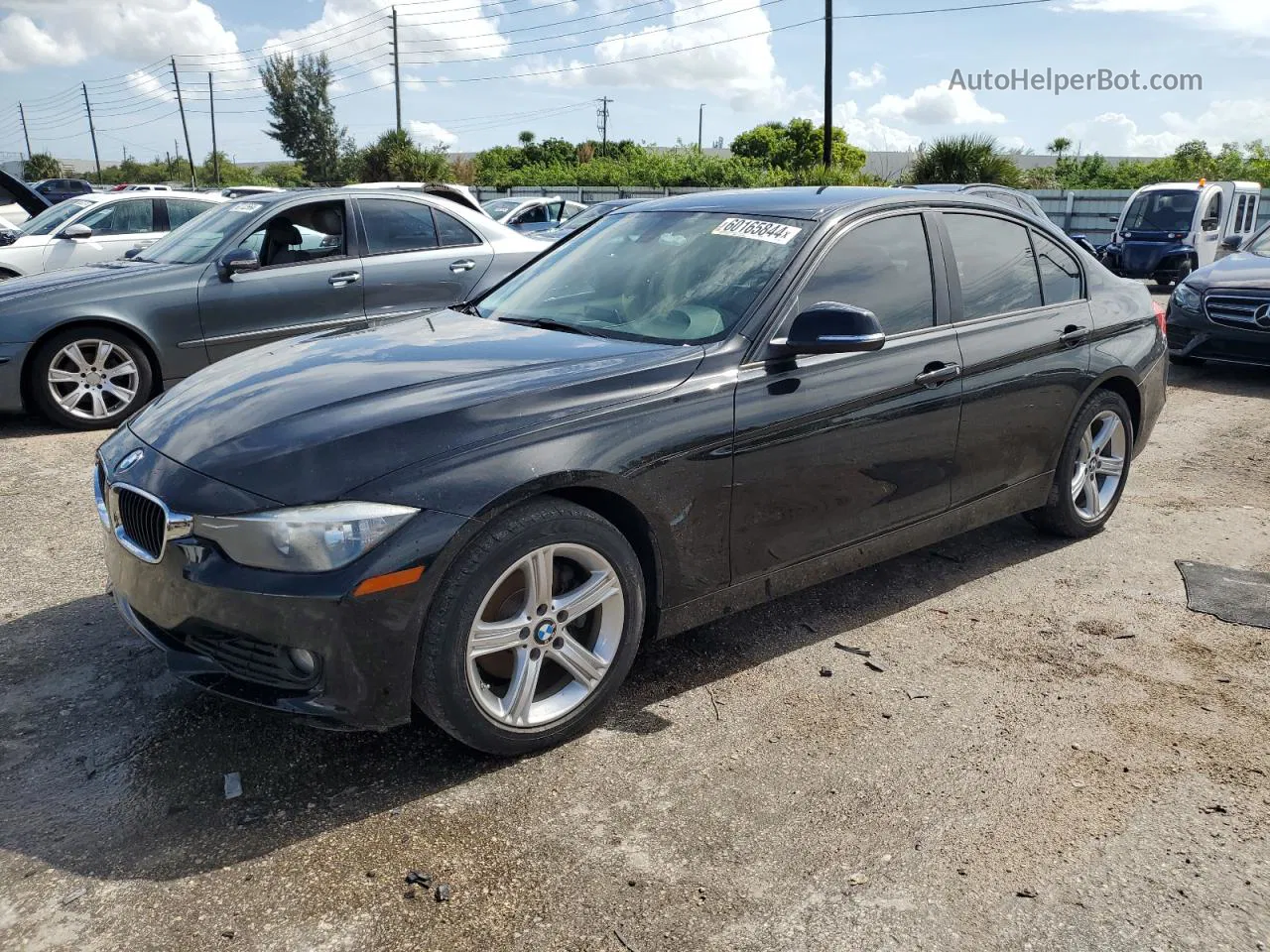 2015 Bmw 320 I Черный vin: WBA3B1G5XFNT06906