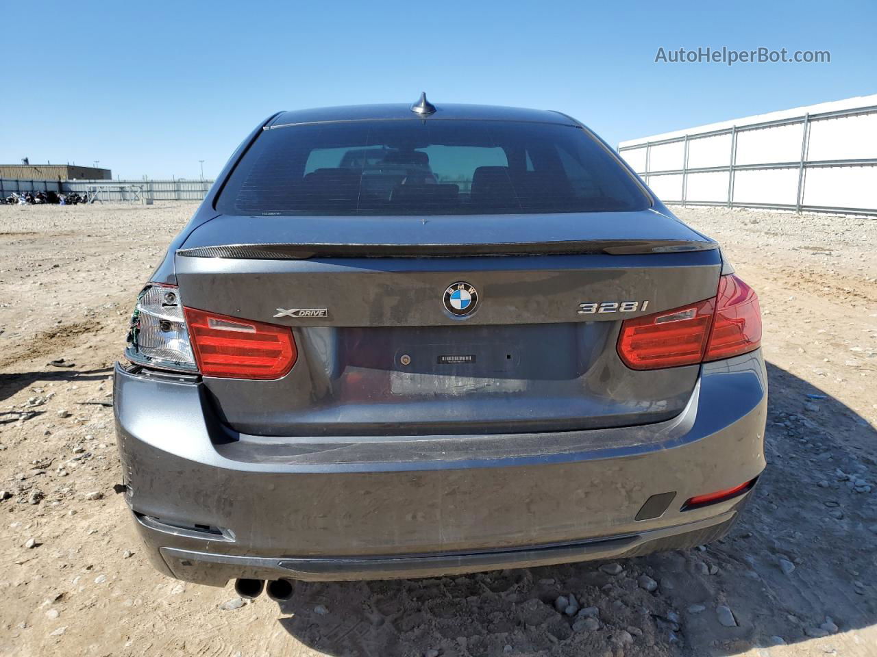 2013 Bmw 328 Xi Gray vin: WBA3B3C50DF544417